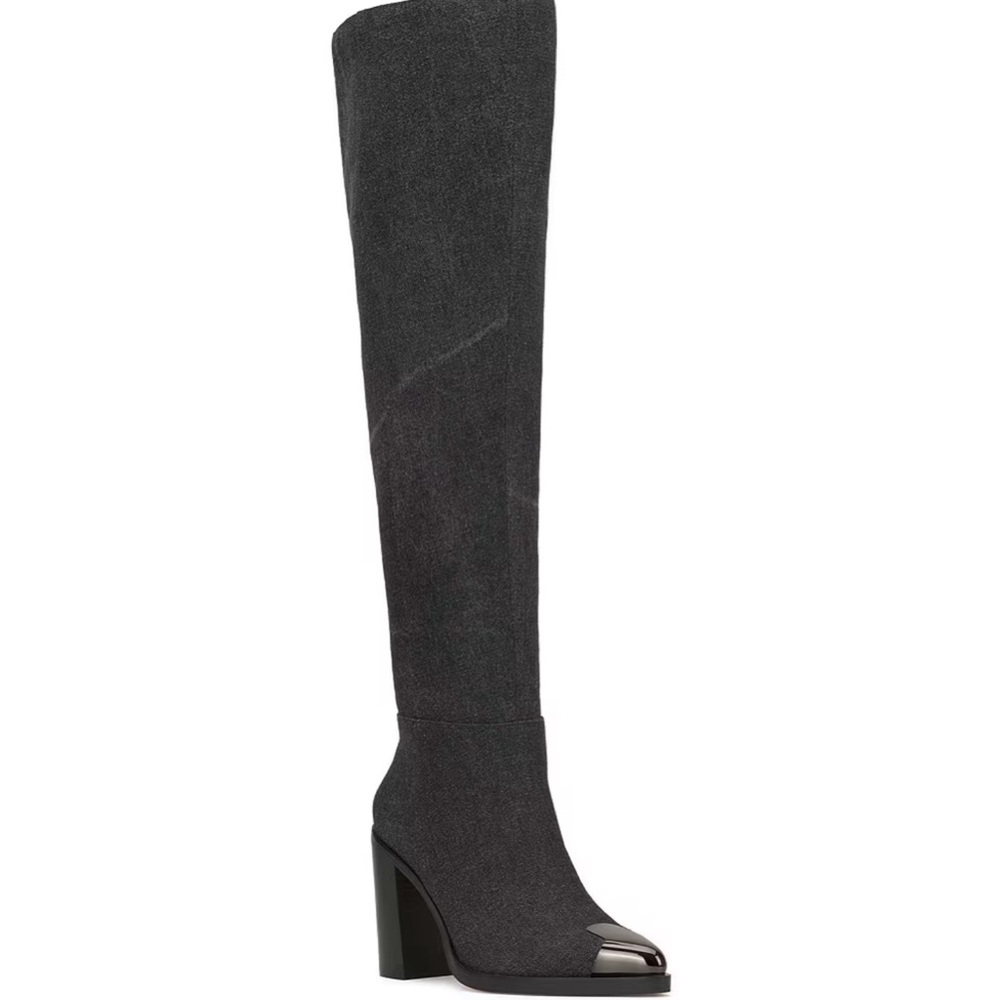 Jessica Simpson Bidemi Wash Effect Cap Toe Over-the-Knee Boots